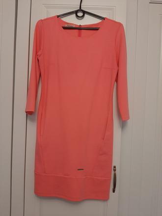 Mikinové šaty s kapsami, m