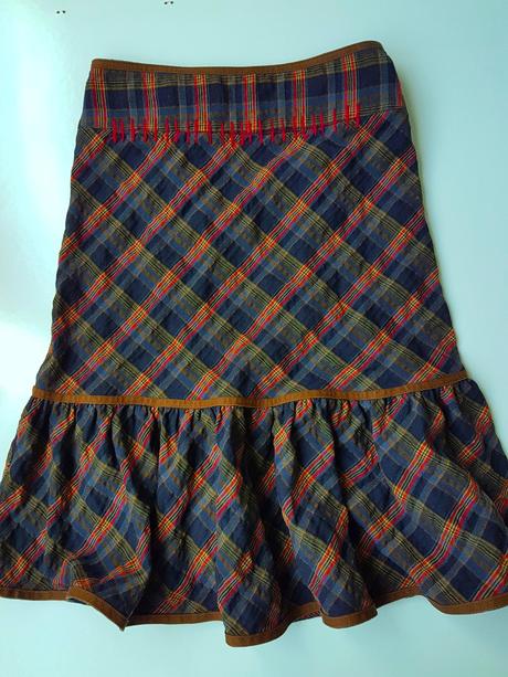 Sukňa károvaná, vero moda,34