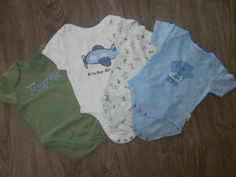 Body 4ks body s krátkym rukávom, 50–62