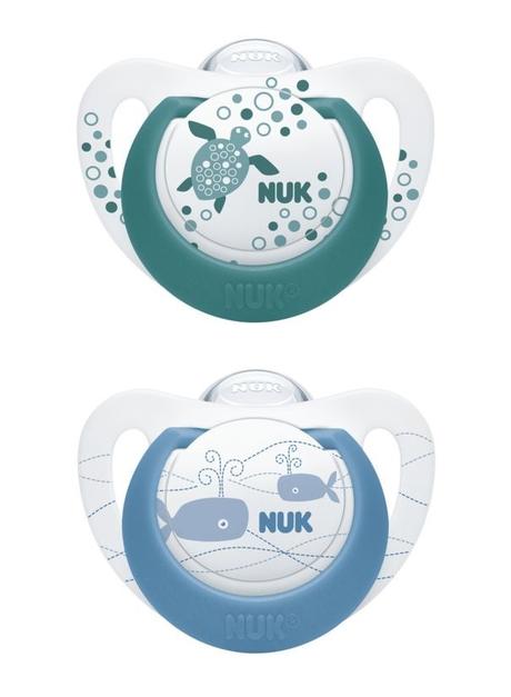 Nuk silikónový sumlík genius color 0-6m, 2ks, nuk