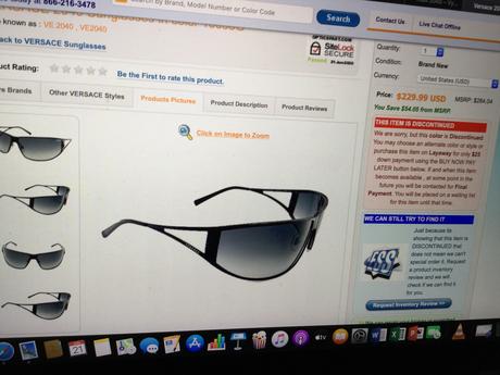 Okuliare versace, versace