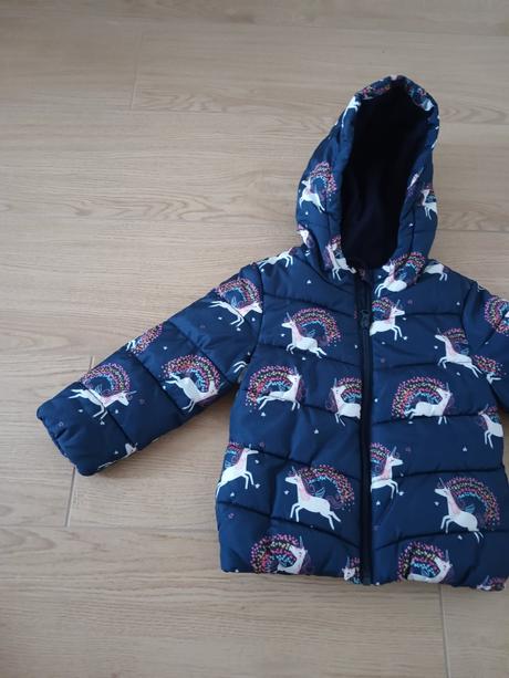 Bunda prechodná/ zimná jednorožce, f&f,92