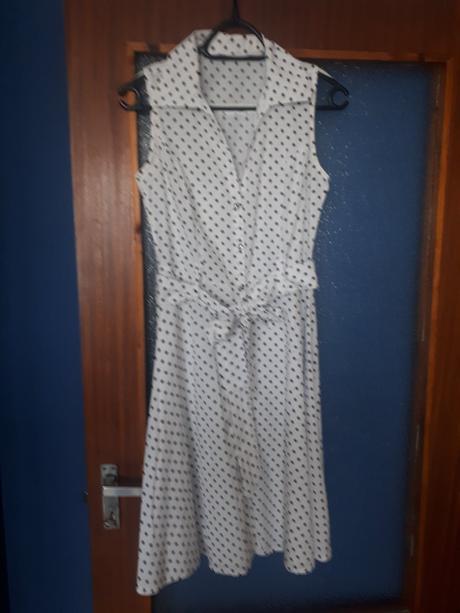 Letné bodkované šaty, s