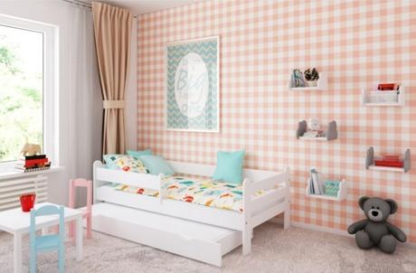 Posteľ riško, biela, šírka (cm): 80,dĺžka (cm): 140