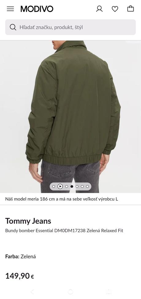 Tommy hilfiger pánska zimná bunda xl, tommy hilfiger,l / xl
