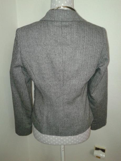 Tvídové sako s výšivkou veľ. 38, 38