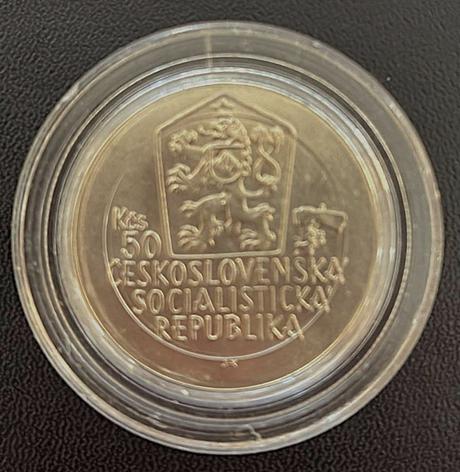 Strieborná pamätná minca 50 kčs 1988-juraj jánošík,