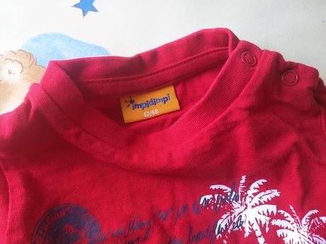 Letne tricka 6-9m benetton, trussardi + 2 ks rifle, 68–80