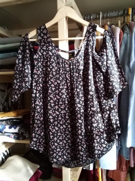 Blúzka so spadnutými rukávmi, clockhouse,42