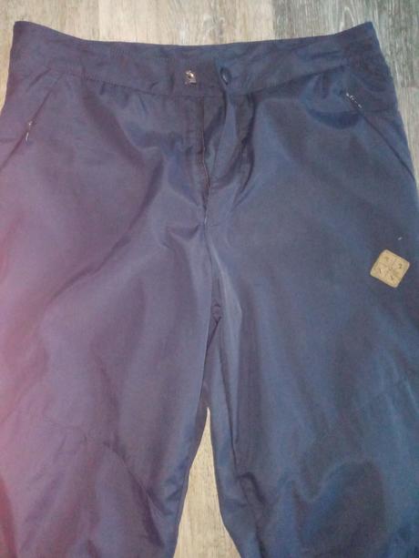 Tmavomodré nohavice vyteplené, m