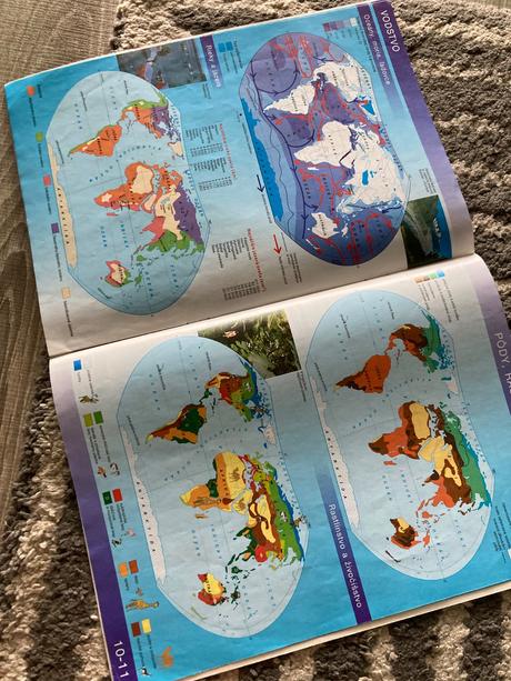 Školský atlas - zem, krajina, človek, mapa (1998), 
