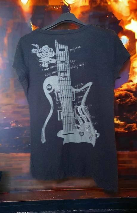 Tricko s gitarou, fishbone,xl