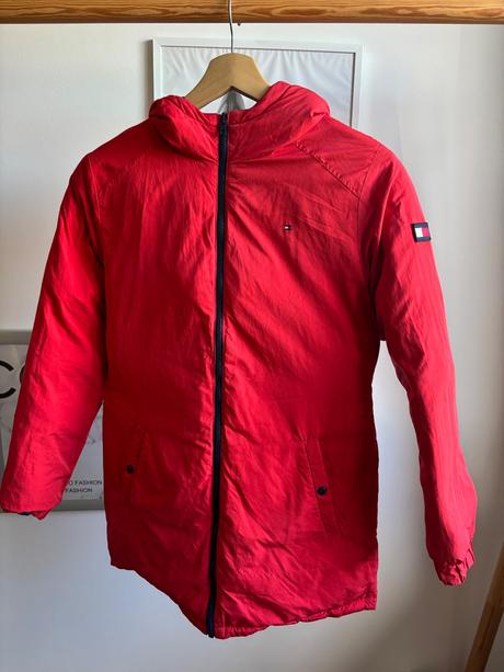 Tommy hilfiger obojstranná bunda, tommy hilfiger,s