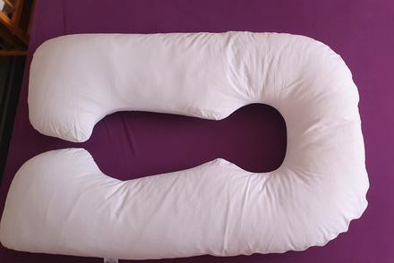 Tehotenský vankúš biely emi, 