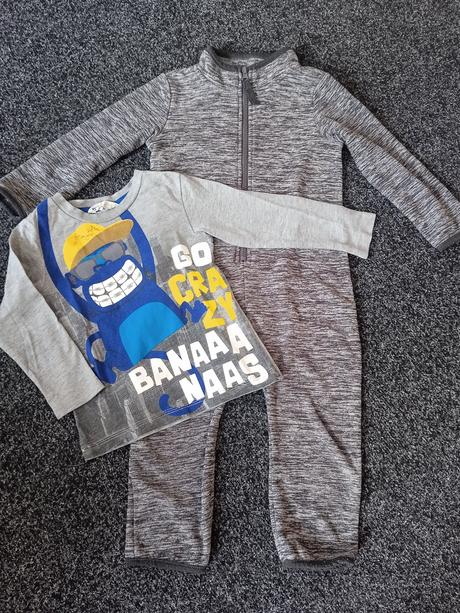 Overal a tricko s dlhým rukavom, 86–98