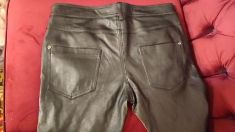 Koženkové nohavice, amisu,36