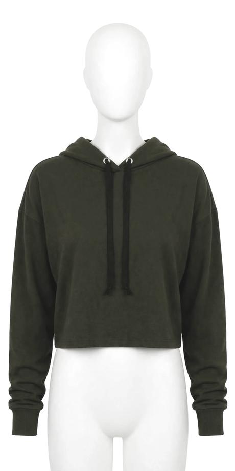 Mikina crop top, h&m,m