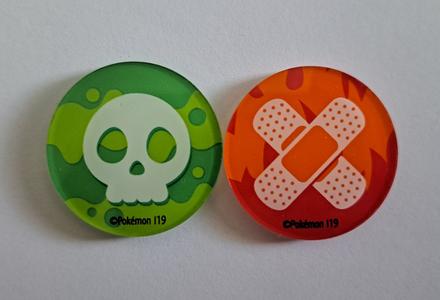 Pokémon mince - žetóny kondície (30 ks),