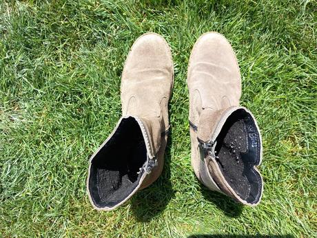 Členkové čižmy z brusenej kože, 33