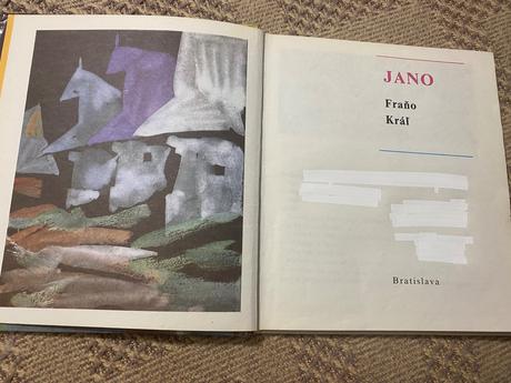Stará retro kniha jano fraňo kráľ 1975,
