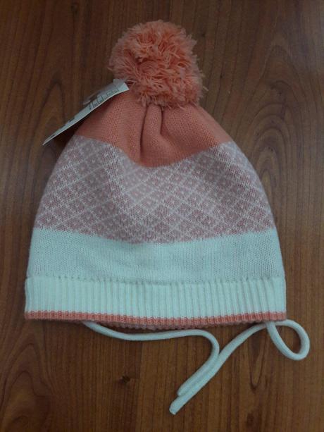 Pletená čiapka s brmbolcom , h&m,86 / 92