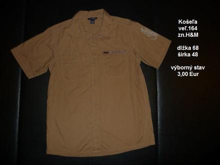 Košeľa veľ.164, h&m,164