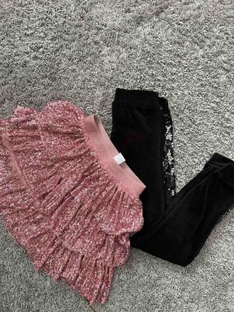 Sukňa a tepláky trblietavé 116, pepco,116