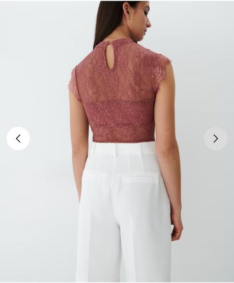 Čipkované body s visačkou, mohito,s