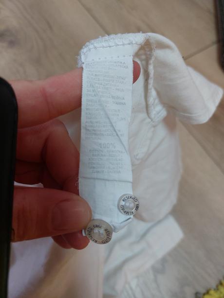 Bavlnená biela košeľa dlhý rukáv pevná, reserved,110