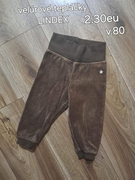 Velúrové tepláky lindex, lindex,80