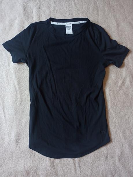 Victoria secret pink dámske čierne tričko, victoria's secret,xs