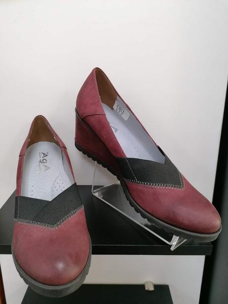 Dámske kožené lodičky aga 17010583 + z, 40