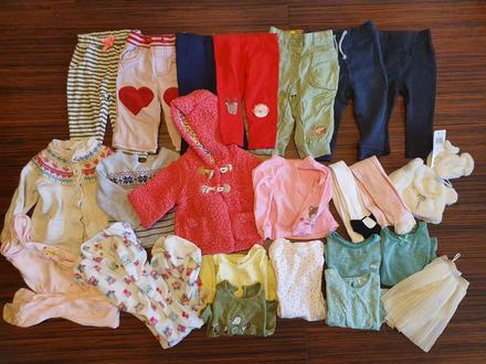 Balik oblecenia pre dievčatko 6m-1rok, 68–80