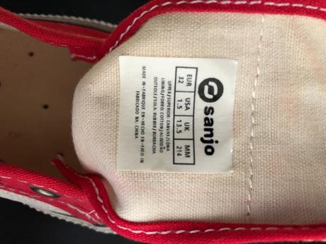 Sanjo plátené kotníkové tenisky, veľ. 32, 32