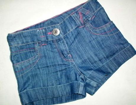 Štýlové kraťasky od zn. next pre 7-8 roč. slečnu, next,122