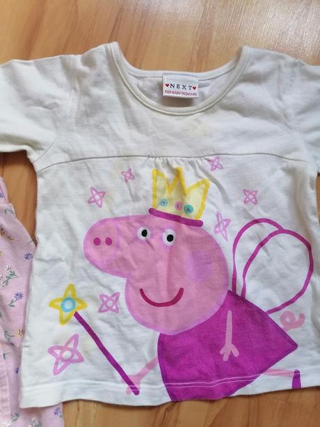 Tepláčiky na traky + tričko pepa 74, next,74