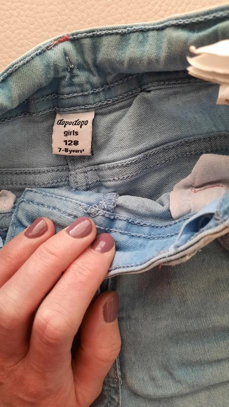 Rifľové nohavice dopodopo 128, dopodopo,128