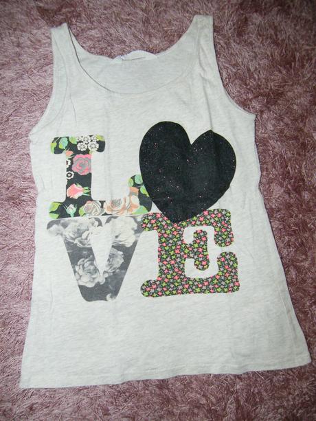 Tričko love, h&m,146