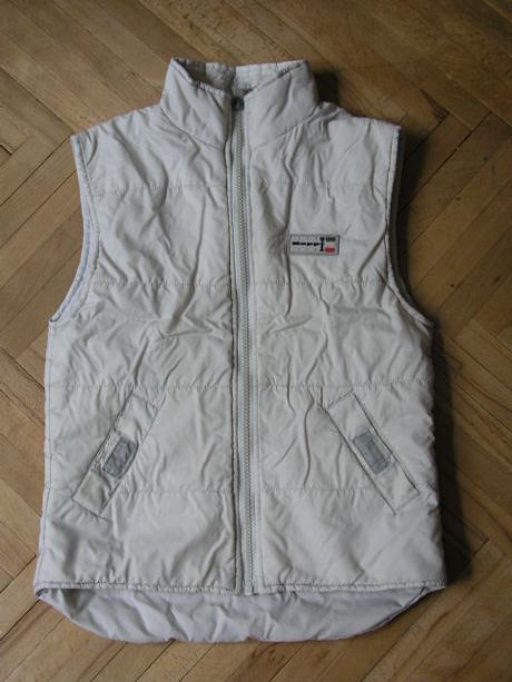 Šušťáková vesta béžová 122/128, 122