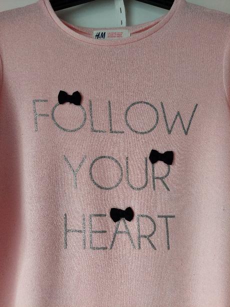 Dievčenský pulóver s mašličkami 122/128, h&m,122