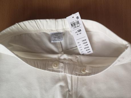 Krátke biele legíny, lindex,128