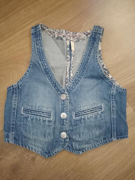 Riflová vesta, h&m,122