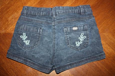 3x riflové šortky, zara,140