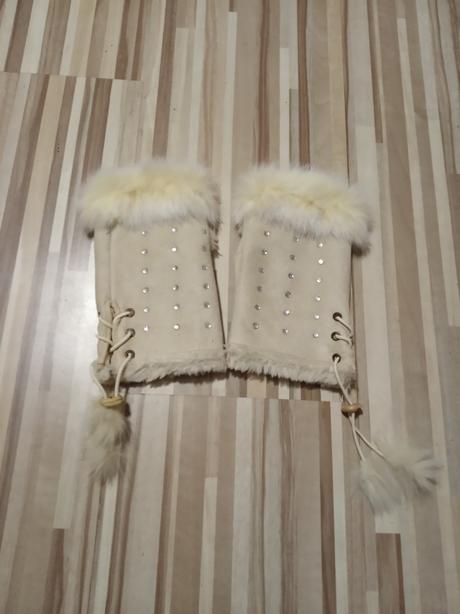 Bezpalcove rukavice kožené, l