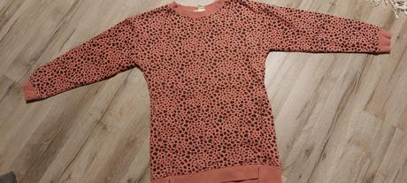 Predĺžena mikina, šatky, h&m,128