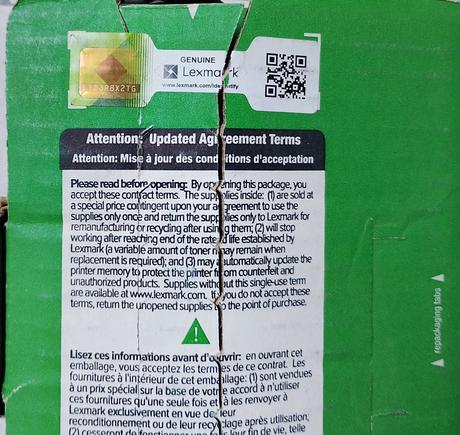 Toner lexmark 60f2h00, 