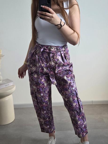 Extravagantné asos nohavice 38, 38