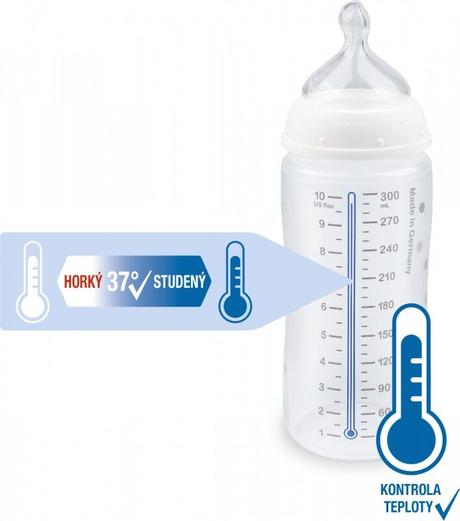 Nuk fc+ fľaša s kontrolou teploty 300 ml, 6-18m, nuk