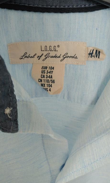 Bavlnená košeľa h&m veľ. 104, h&m,104