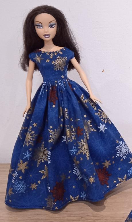Vianočné šaty pre barbie, 